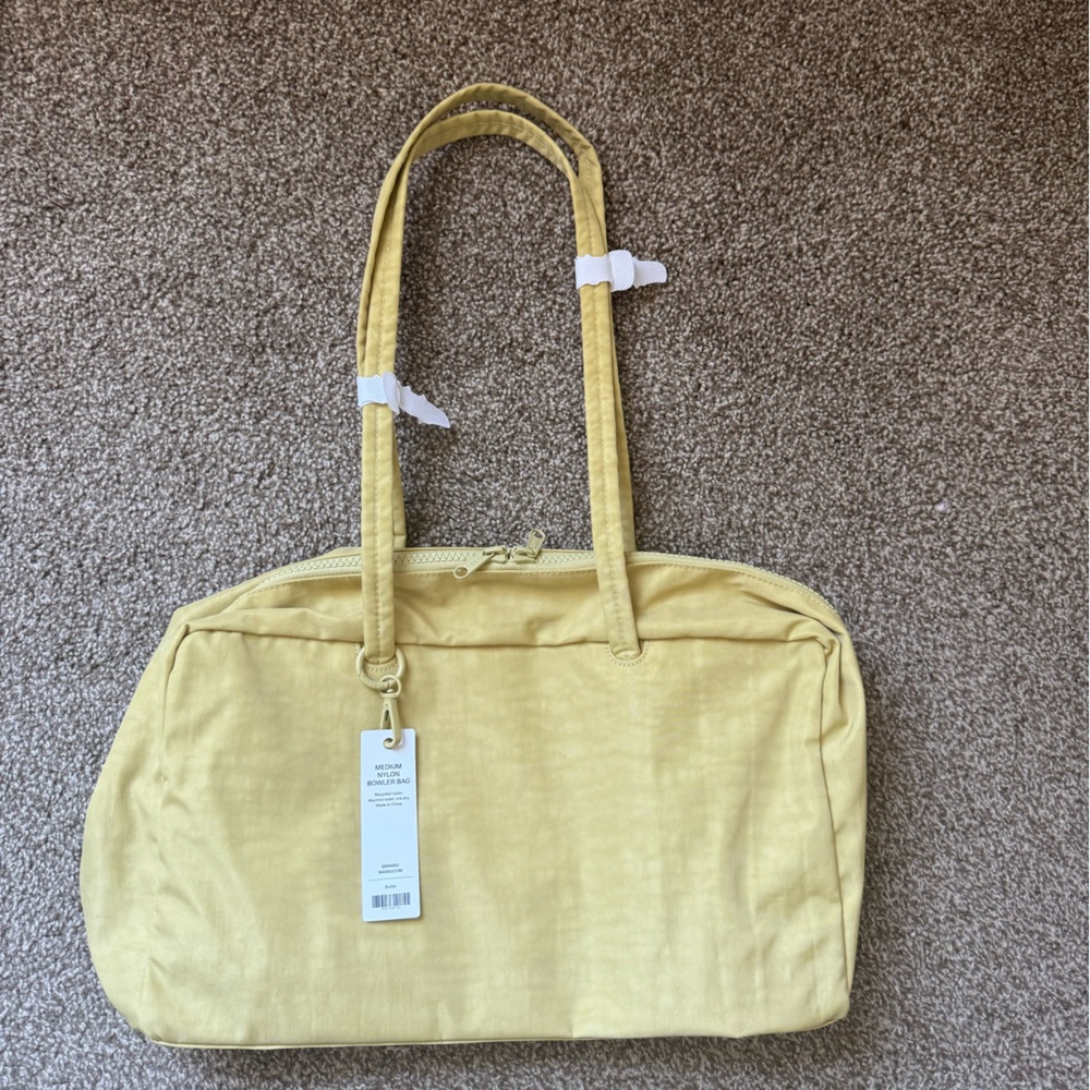 BAGGU Medium Bowler Bag - Butter